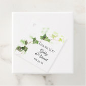 Groen Engels Ivy Vine Waterverf Wedding Bedankjes Labels (In situ)