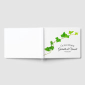 Groen Engels Ivy Vines Foliage Bruiloft Gastenboek (Volledig)