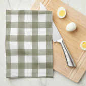 Groen Engels land Check Pset Kitchen Towel Theedoek (Quarter Fold)