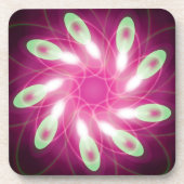 Groen EscapingPaars Bier Onderzetter (Voorkant)