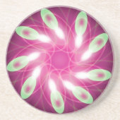 Groen EscapingPaars Zandsteen Onderzetter (Voorkant)