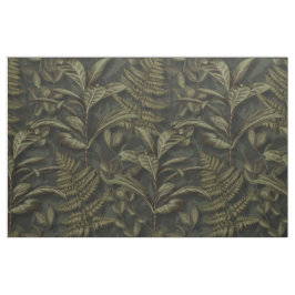 Groen Esthetisch - Donkere varens & bladeren Stof