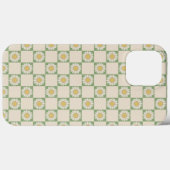 Groen Esthetisch geruit Zonnebloem Y2K Patroon Case-Mate iPhone Case (Achterkant (horizontaal))