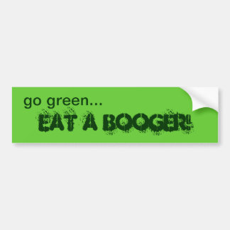 Groen eten een boost bumpersticker