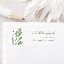 groen etiket voor faux glitter