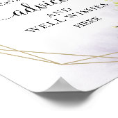 Groen Eucalyptus Advies En Gelukwensen Bord Poster (Hoek)