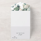 GROEN EUCALYPTUS ALLES IN ÉÉN BRUILOFT UITNODIGING (Buitenkant)