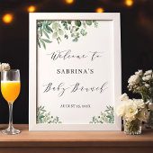 Groen Eucalyptus Baby Brunch Welkomstbord Poster