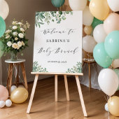 Groen Eucalyptus Baby Brunch Welkomstbord Poster