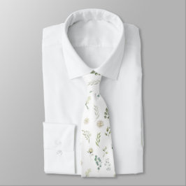 Groen Eucalyptus Bloemen Bruiloft Groomsmen Gift Stropdas