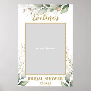 Groen Eucalyptus boho bruiloftsshower fotoprops Poster