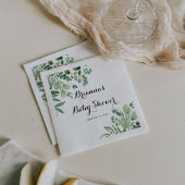Groen Eucalyptus Botanisch gebladerte Baby shower Servet