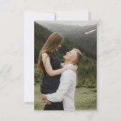 Groen Eucalyptus Botanische Maaltijdkeuze Trouwen RSVP Kaartje (Achterkant)