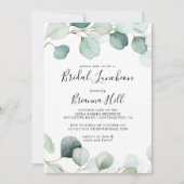 Groen Eucalyptus Bridal Luncheon Vrijgezellenfeest Kaart (Voorkant)