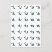 Groen Eucalyptus bruiloft receptie uitnodiging Informatiekaartje (Achterkant)