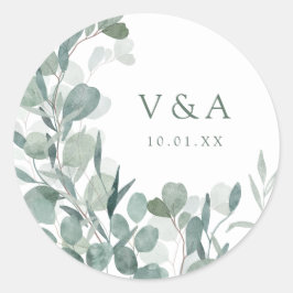 groen eucalyptus bruiloft Sticker