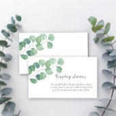 Groen Eucalyptus - display douche Informatiekaartje