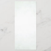 Groen Eucalyptus Elegant Leaf Wedding Menu (Achterkant)