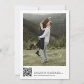 Groen Eucalyptus Emerald Rustieke Trouwfoto Save The Date (Achterkant)