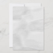 Groen Eucalyptus en witte bloemen bruiloft Kaart (Achterkant)