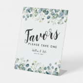 groen eucalyptus Favors party event bruiloft Reclamebord Met Voetstuk (Voorkant)