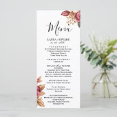 Groen eucalyptus groen bloemendecoratie menu (Staand voorkant)