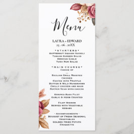 Groen eucalyptus groen bloemendecoratie menu