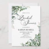 Groen eucalyptus groen botanisch Vrijgezellenfeest Kaart (Voorkant)