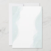 Groen Eucalyptus Het is een meisje Baby shower Kaart (Achterkant)