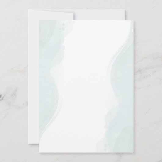 Groen Eucalyptus Het is een meisje Baby shower Kaart (Achterkant)