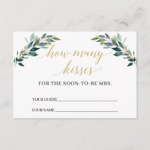 Groen eucalyptus Hoeveel kussen spel Kaart