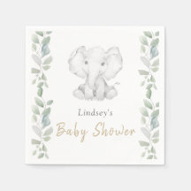 groen eucalyptus klein olifant Baby shower