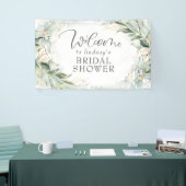 Groen Eucalyptus krans Vrijgezellenfeest Welkom Spandoek (Beurs)