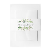 Groen Eucalyptus Loof Bladeren Bruiloft Uitnodigingen Wikkel (Voorkant Voorbeeld)