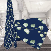 Groen Eucalyptus Marineblauw Huwelijk