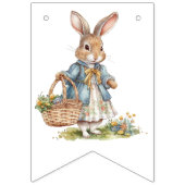 Groen Eucalyptus Meisje's Eerste Verjaardag Vlaggetjes (Eerste vlag)