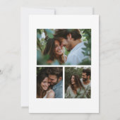 Groen Eucalyptus met foto bruiloft Kaart (Achterkant)