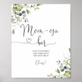 Groen eucalyptus Mom-osa bar Poster (Voorkant)