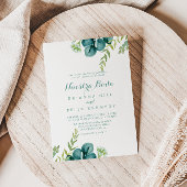 groen Eucalyptus Nuestra Boda Wedding Kaart