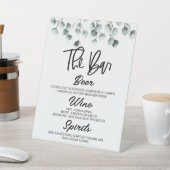 Groen Eucalyptus Plant Drink Bast voetstuk Reclamebord Met Voetstuk (Insitu)