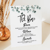 Groen Eucalyptus Plant Drink Bast voetstuk Reclamebord Met Voetstuk