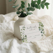 Groen Eucalyptus Script Bruiloft RSVP