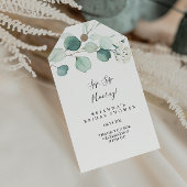 Groen Eucalyptus Sip Sip Hooray Vrijgezellenfeest Cadeaulabel
