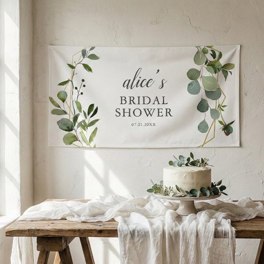 Groen Eucalyptus Vrijgezellenfeest Banner