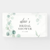 Groen Eucalyptus Vrijgezellenfeest Banner (Horizontaal)