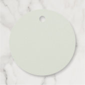 Groen Eucalyptus Waterverf Bruidsdouche Favor Bedankjes Labels (Achterkant)