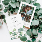 Groen Eucalyptus Waterverf Save The Date