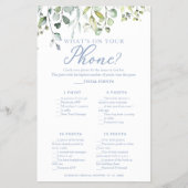Groen Eucalyptus What's On Your Phone Flyer (Voorkant)