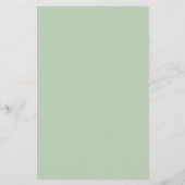 Groen Eucalyptusblad Papier Eetmenu Flyer (Achterkant)