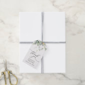 Groen, Eucalyptusbladeren, Boho, Doopfeest Cadeaulabel (Met Touw)